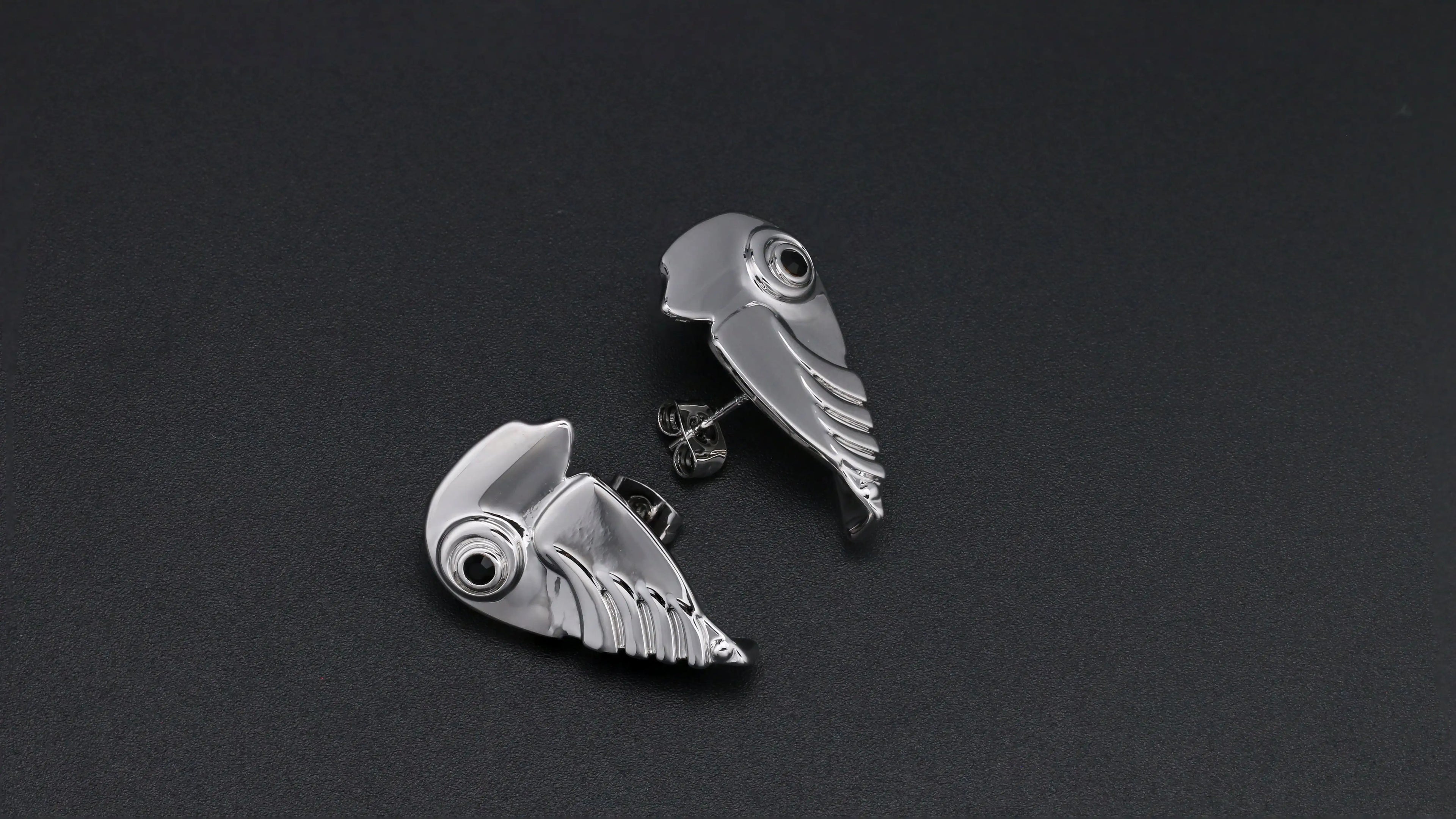 PHANTOM SCALE STUDS | 幻鳞耳钉 - Silver