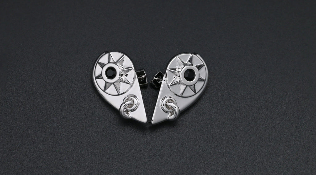 FRACTURED COMPASS STUDS | 裂罗盘耳钉