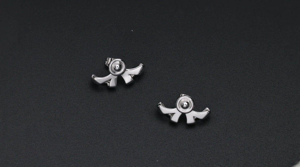 VORTEX BLADE STUDS | 漩涡叶片耳钉 - angle 3