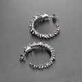 DRAGON SPINE HOOPS | 龙骨圈耳环 - angle 2