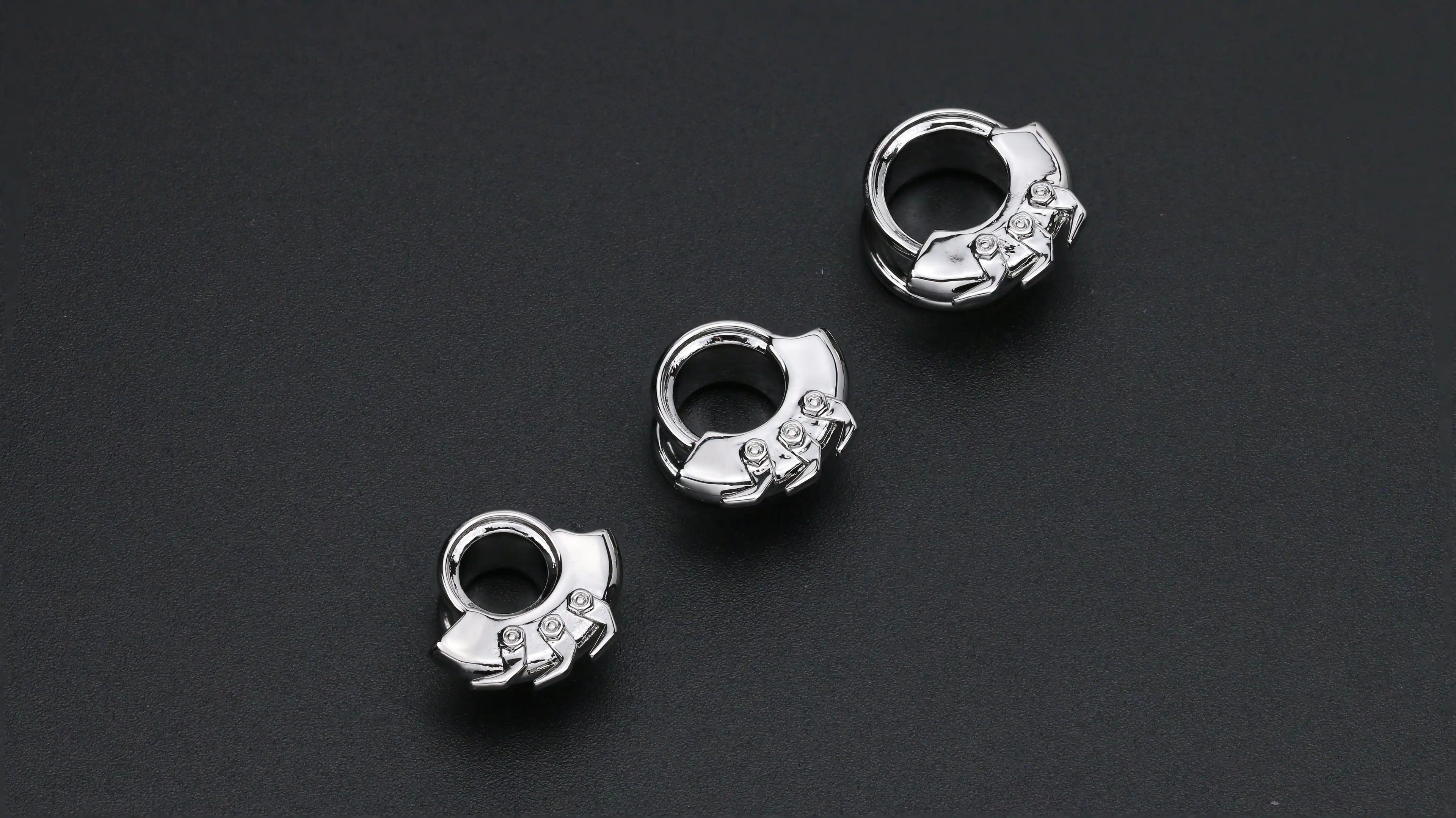 MECHA DRAGON TUNNELS | 机甲龙耳扩 - sizes